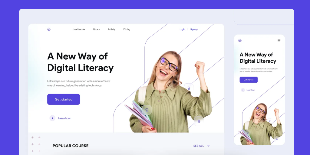 Лендинг для запуска онлайн-курса